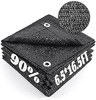 Vista 40 de Cool Area 70% Tela para Sombra Solar con Ojales, Lona de Malla para Cubierta de Plantas 6.5x16.5 pies, Toldo para Patio, Jardín, Pérgola, Verde