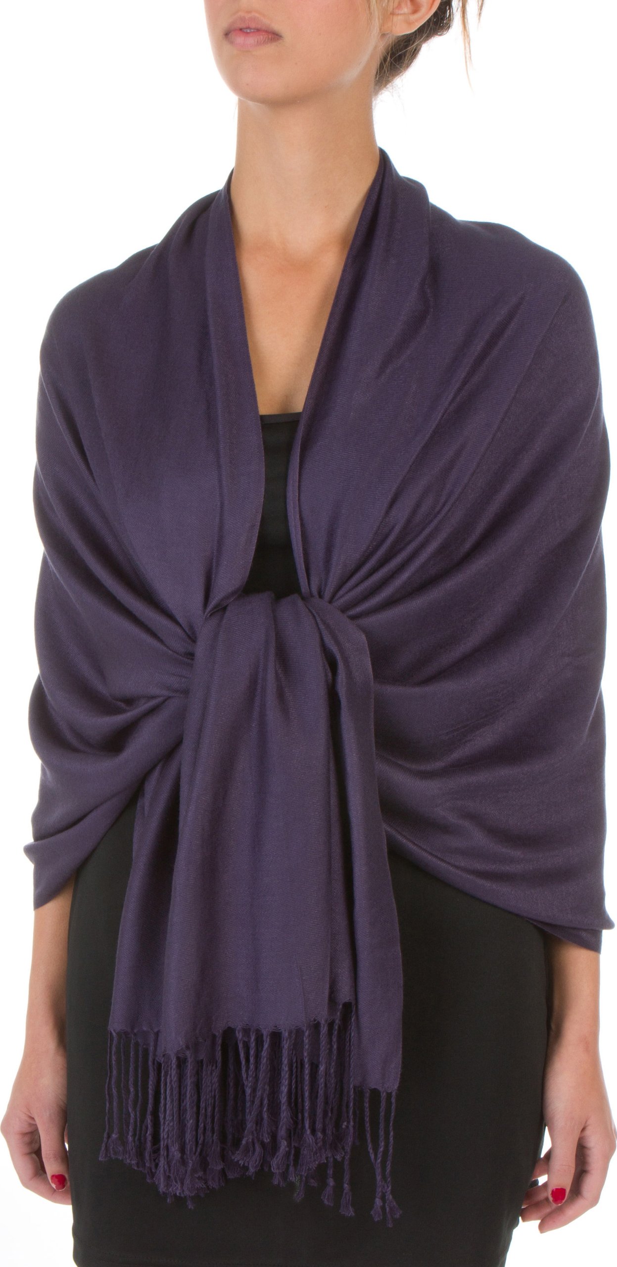 Sakkas78" X 28" Rayon from Bamboo Soft Solid Pashmina Feel Shawl/Wrap/Stole