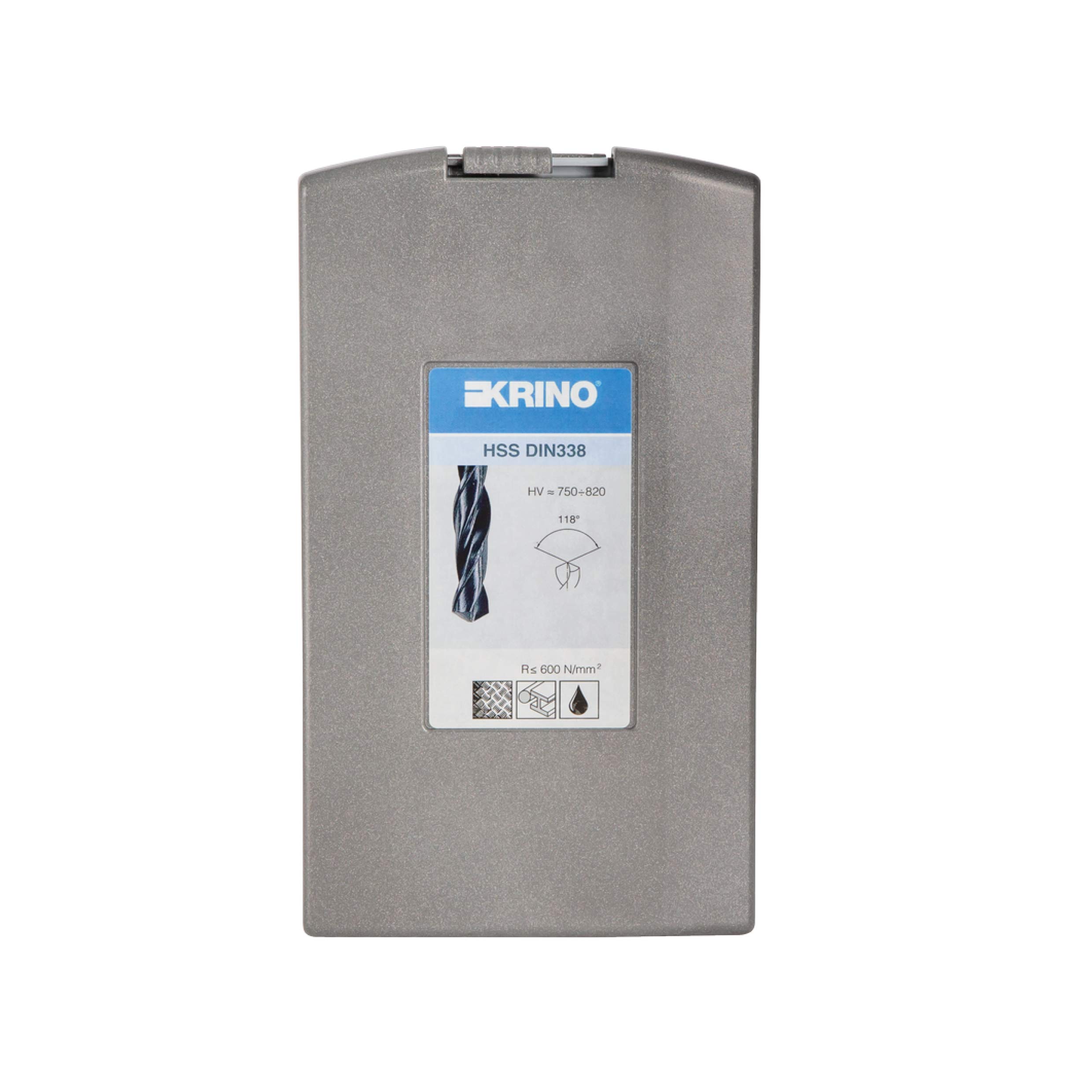 Krino 01016306 - HSS Set Punte Rullate Per Ferro - 25 Pezzi