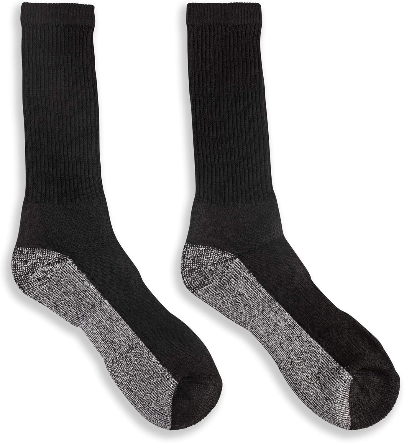 HOT FEET Work Socks for Men, Long All Weather Boot Crew Cotton Socks, Cushioned, Moisture Wicking, Stocking Stuffers - Image 7