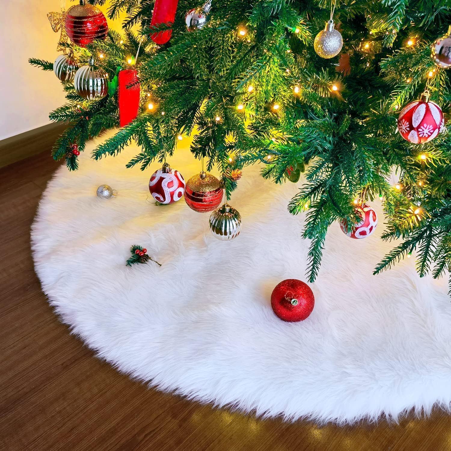 Christmas Tree Skirt, Tree Skirt for 7 ft Tree, Christmas