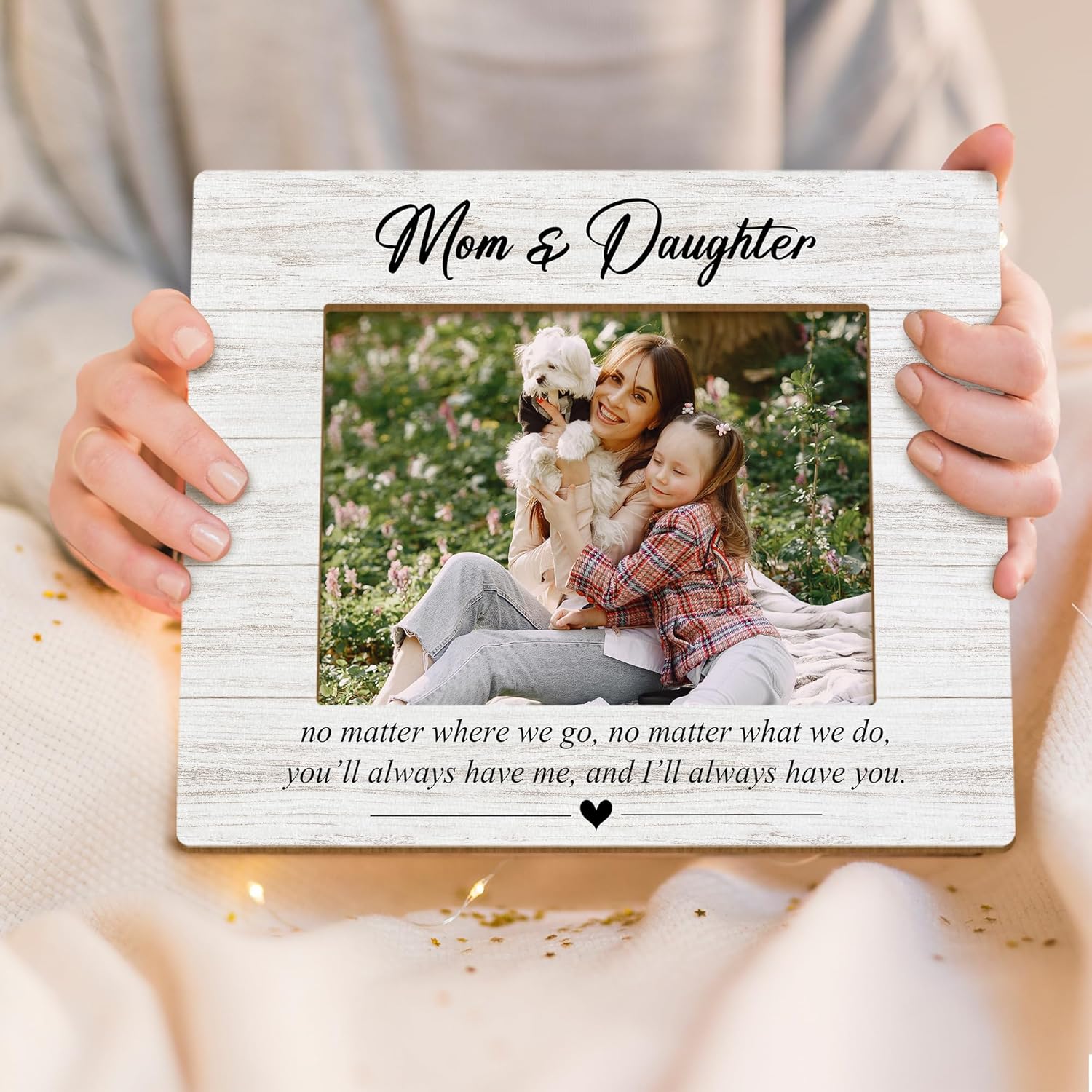 Mom and Daughter Picture Frames, Christmas Mothers Day Moms and Daughters Gift, Long Distance First Time Mom Gifts, Moms and Me Picture Photo Frame for 5x7 photo - Image 4