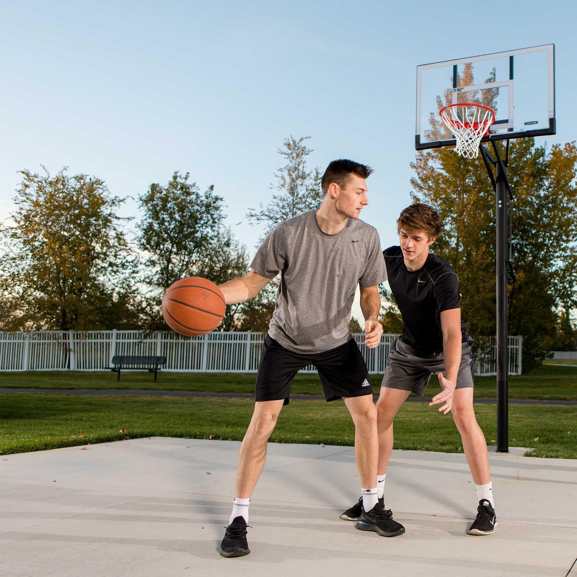 Lifetime 54 Steel Framed Shatterproof Backboard In-Ground Basketball Hoop product thumbnail 7