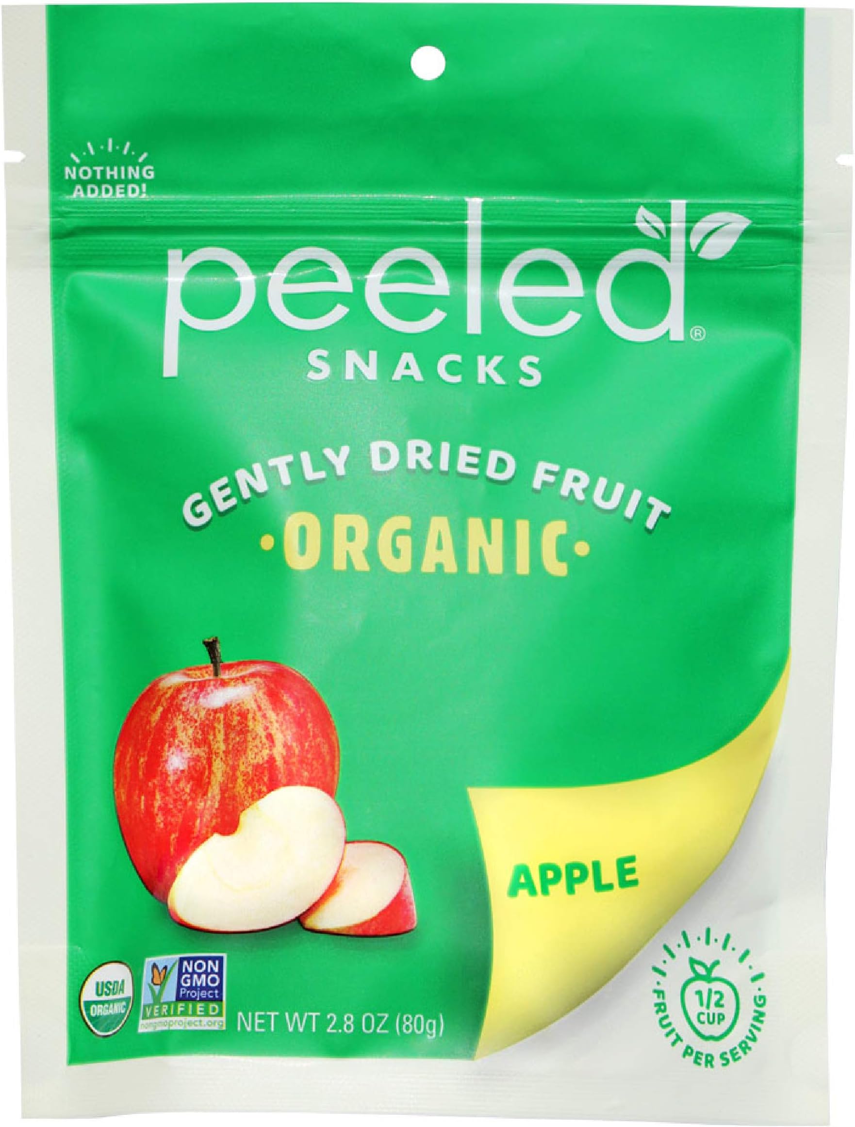 Organic Dried Fruit, Apple, 2.8 oz. – Healthy, Vegan Snacks for On-the-Go, Lunch and More