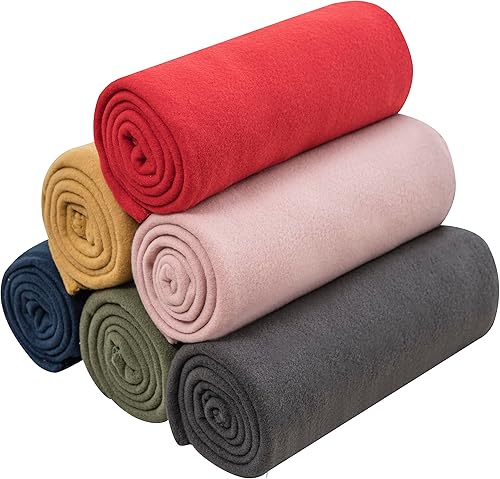 Miniatura 28 de Manta de Forro Polar a Granel, Mantas de Vellón de Color Sólido Ligeras Cálidas Suaves Acogedoras Aptas para Mascotas para Hogar Cama Sofá Sillón