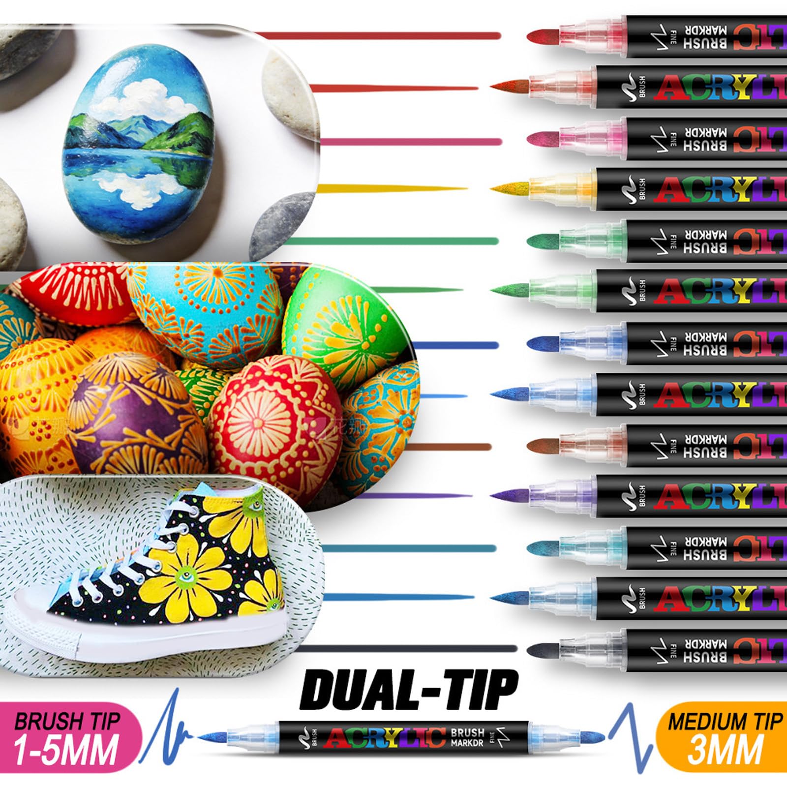 Marker Set, professionelle Farben für Künstler, Studenten, Zeichnen, Skizzieren, Bastelprojekte, praktischer Aufbewahrungskoffer, Kunstmarker Set, Zeichnen