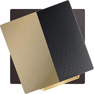 IdeaFormer 310x310mm Double Sided Printing Smooth Carbon Fiber PET + Coated Textured PEI Flexible Sheet Heatbed for Artillery SW-X1/X2, Anet A8 Plus,Ender 3 Max CR10 3D Printer (with Magnetic Base)