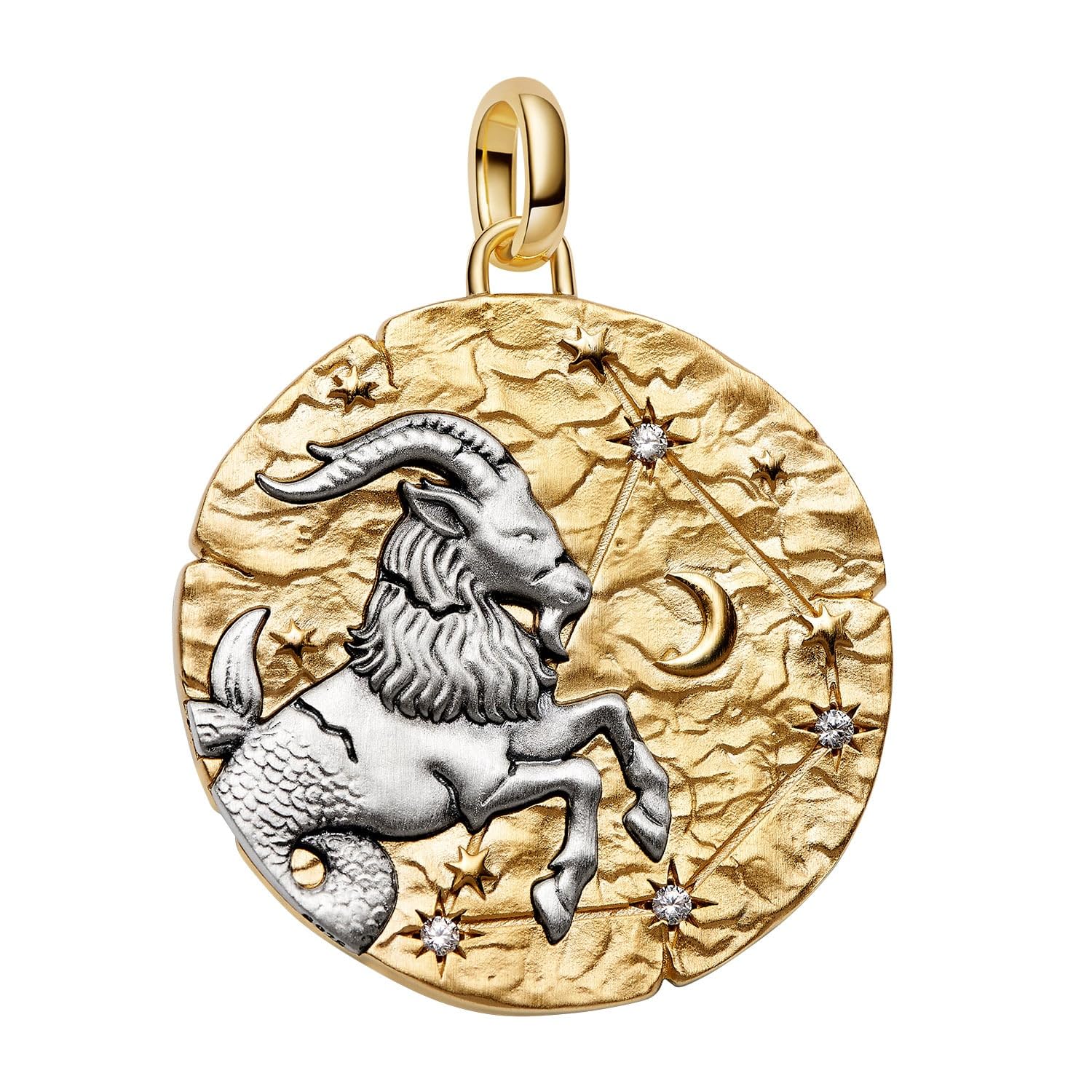 PANDORA Medaillon-Charm Anhänger XL Sternzeichen Steinbock 764999C01