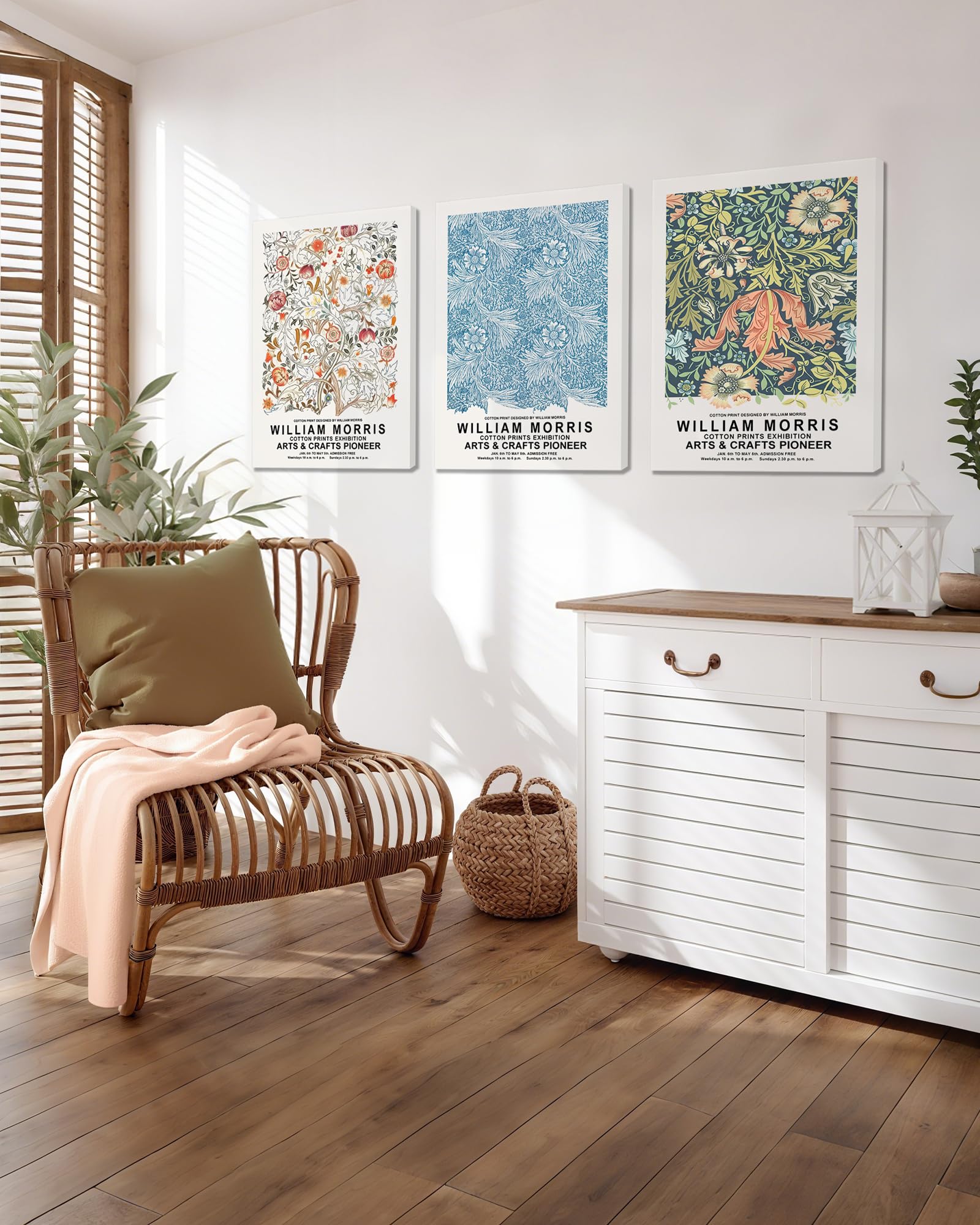 Amazon.co.jp: Aglcatie フレーム入りウィリアム・モリス ウォール