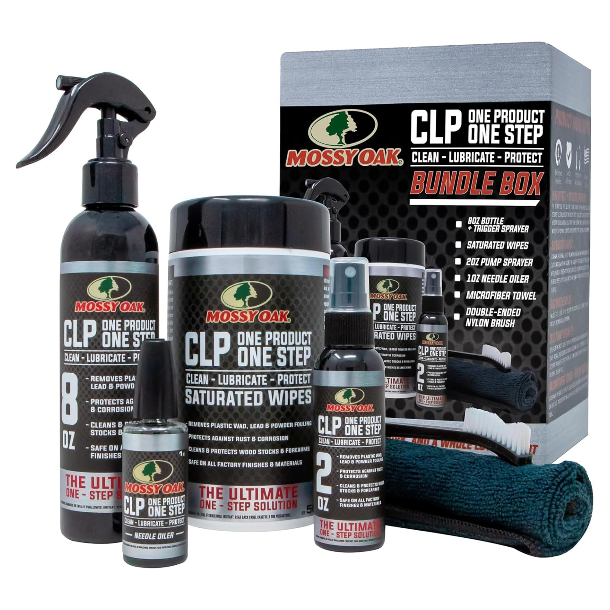 Mossy Oak CLP Gun Cleaning Oil | All-in-One Cleaner, Lubricant &amp; Protectant | One-Step Gun Oil CLENZOIL