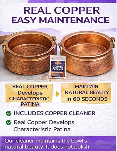 Miniatura 3 de Pure Copper Khadkulo - Cuenco de remojo de pies de 11 a 12 pulgadas, lavabo de spa nepalí martillado a mano para pedicura y relajación, tamaño