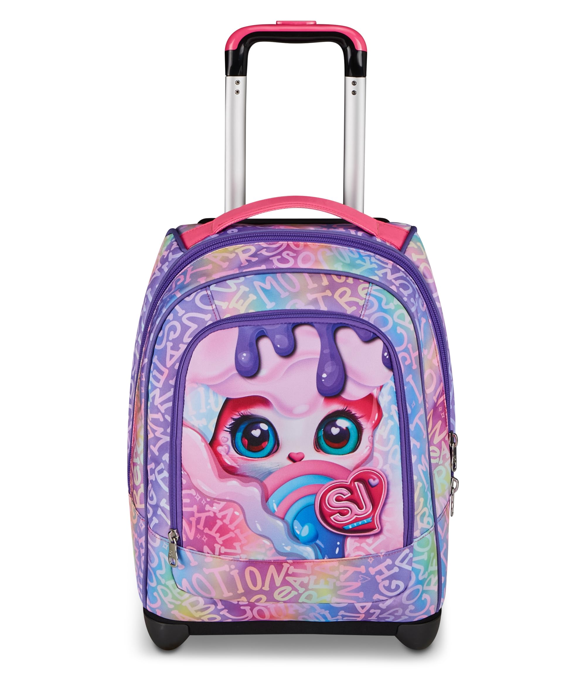 SJ GANG STYLE JAM GANG Big Trolley, 30 L, Doppio Scomparto, Spallacci a scomparsa, Doppio uso, Tasca frontale, Scuola elementare, Violet, Bambine, rosa/viola