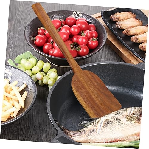 Miniatura 5 de Cuchara de cocina Espátula de cocina de teca Cucharas Cucharas de silicona Utensilios de cocina Huevos Crema Espátula de silicona Espátula para