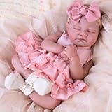 Aori Reborn Baby Dolls Realistic - Lifelike 20 Inches Newborn Baby Doll Girls with Poseable Limbs and Feeding Kit Included, Nice Gift for Kids 3+