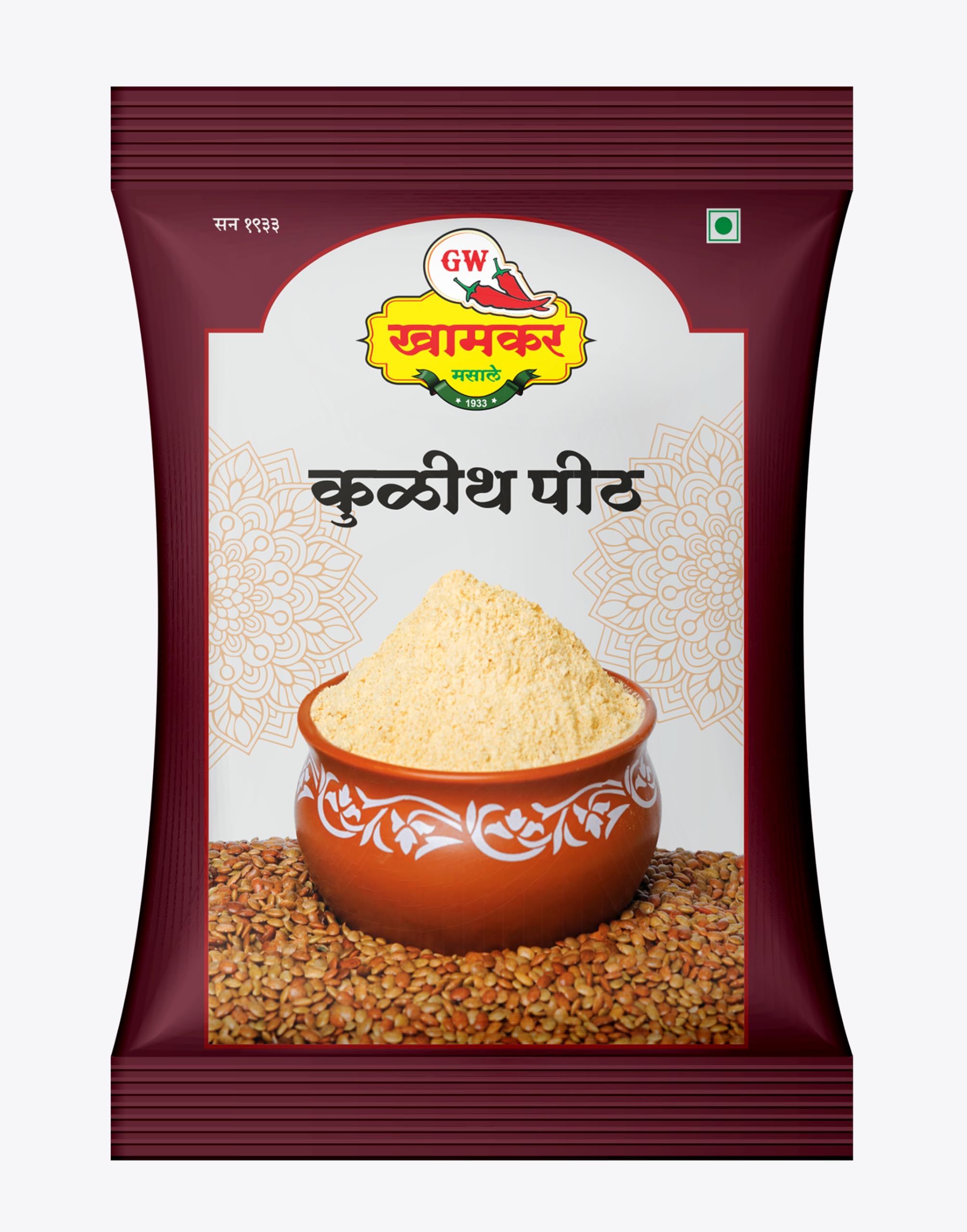 GW Khamkar Kulith Pith | Horse Gram Flour for Traditional Maharashtrian Dishes | Pure & Nutritious | 400 grams