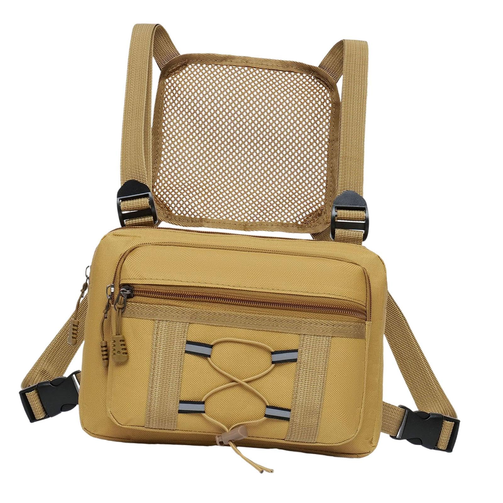 predolo Mochila de Pecho para binoculares, Soporte para binoculares, Bolsa Multiusos, Resistente al Desgaste, fácil de Transportar, arnés para binoculares, Caqui