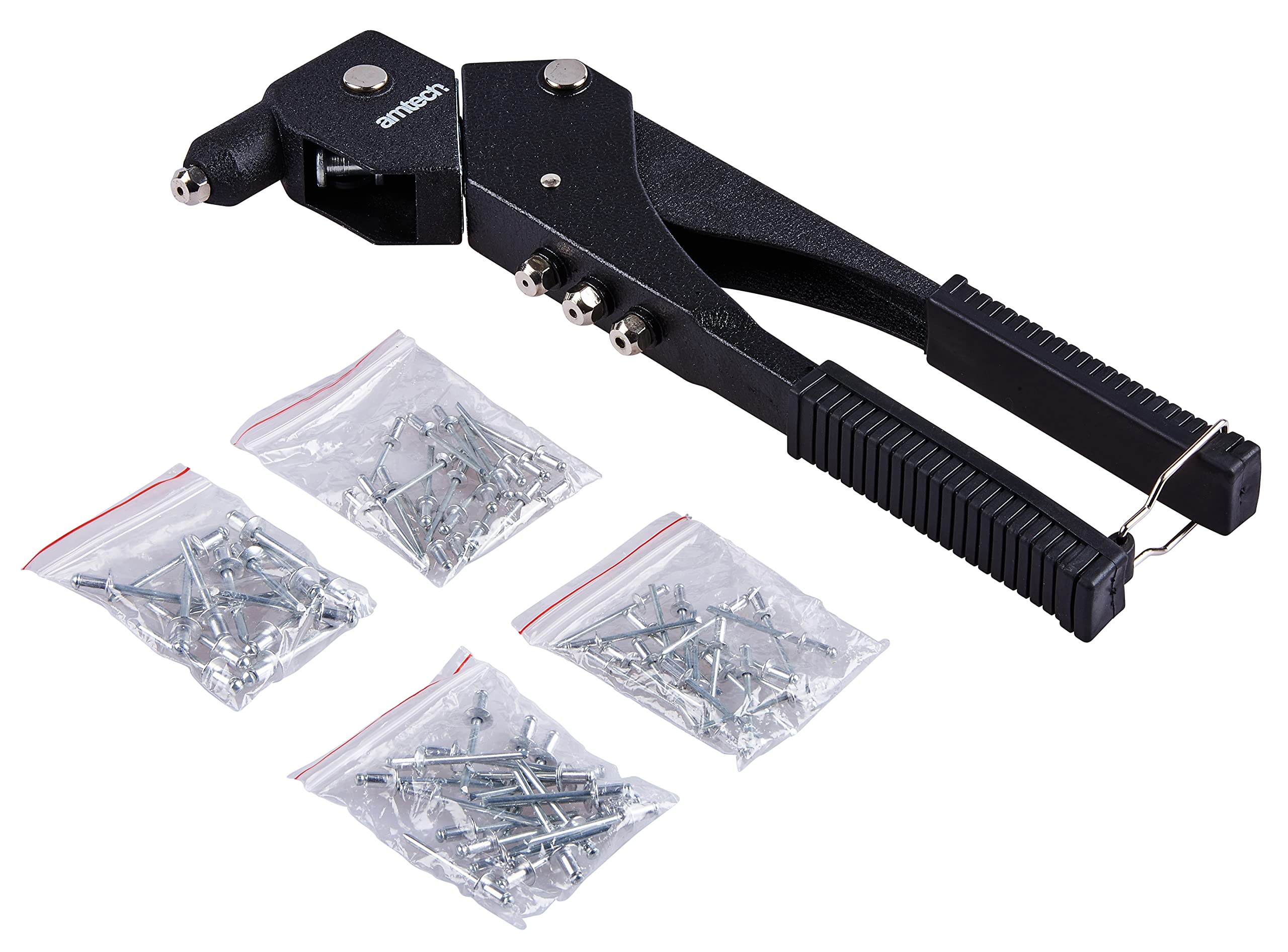 Amtech Black – Swivel Head Hand Riveter This Versatile Swivel Head Hand Riveter Is, Versatile Use, Heavy-Duty Build, Practical Size Specification 2, Everyday Diy & Trade Applications
