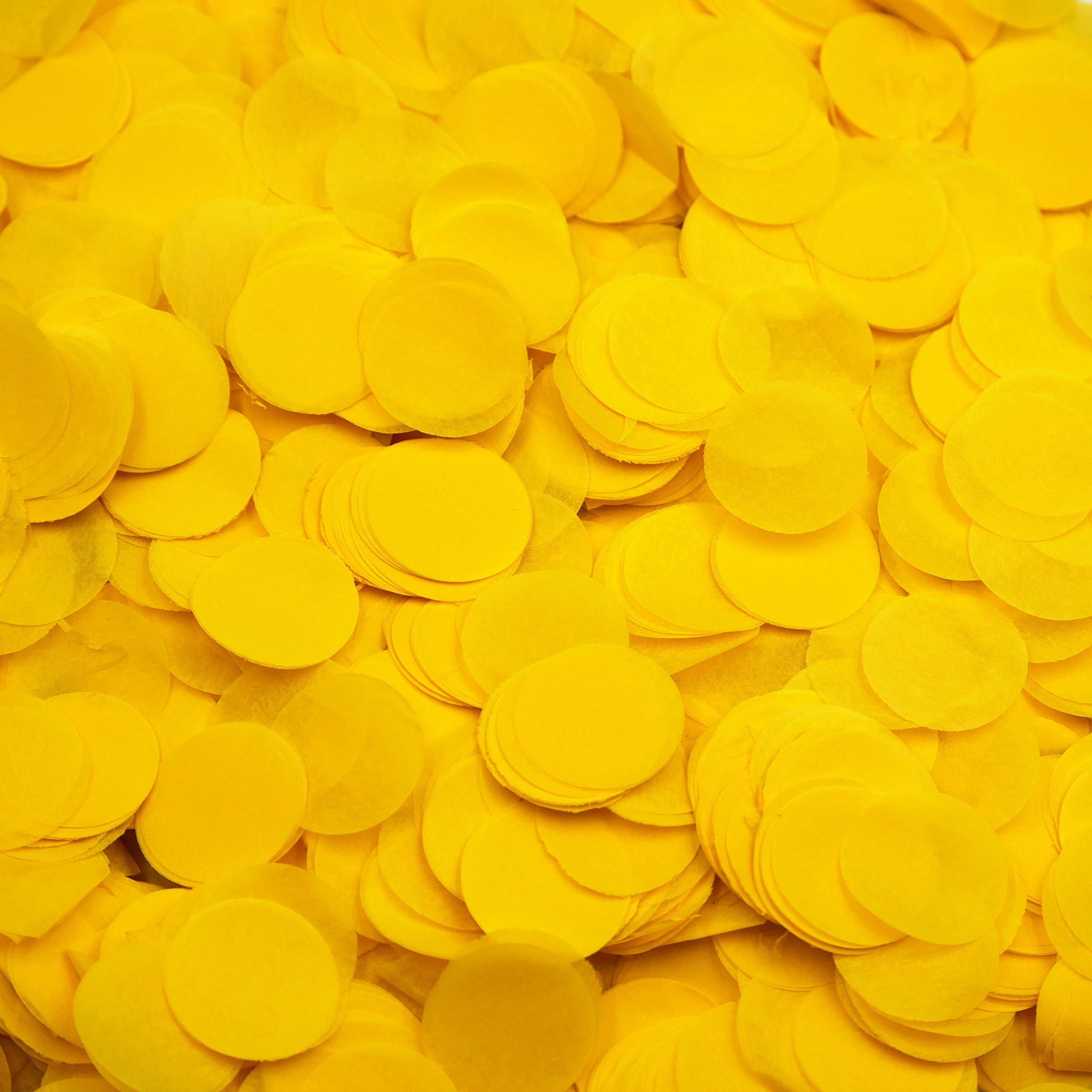 Ultimate Confetti - 1" Yellow Tissue Paper Confetti Dots (1lb) - 30,000 Pieces