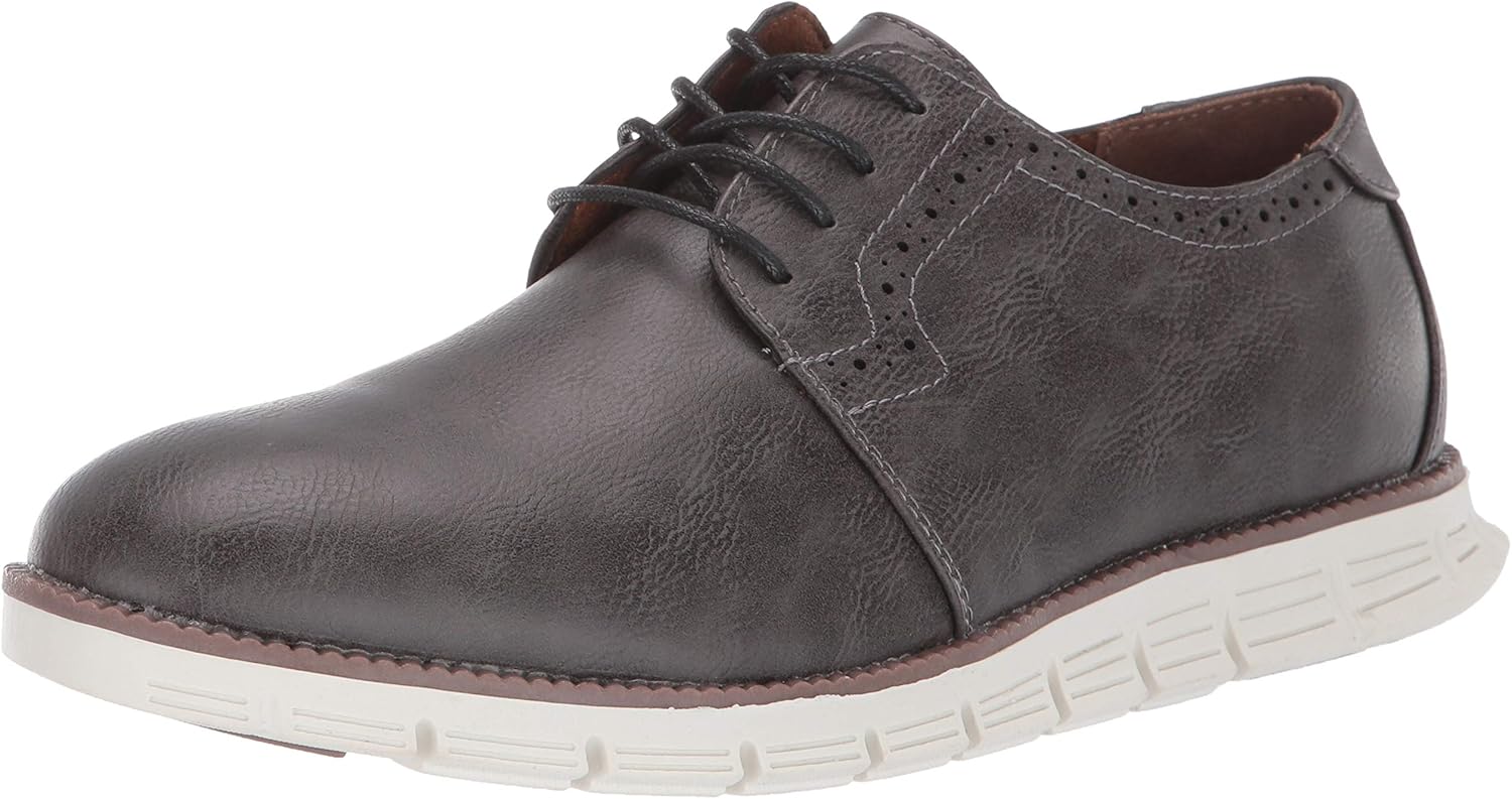 Deer Stags Men's Aiden Oxford, Grey, 10