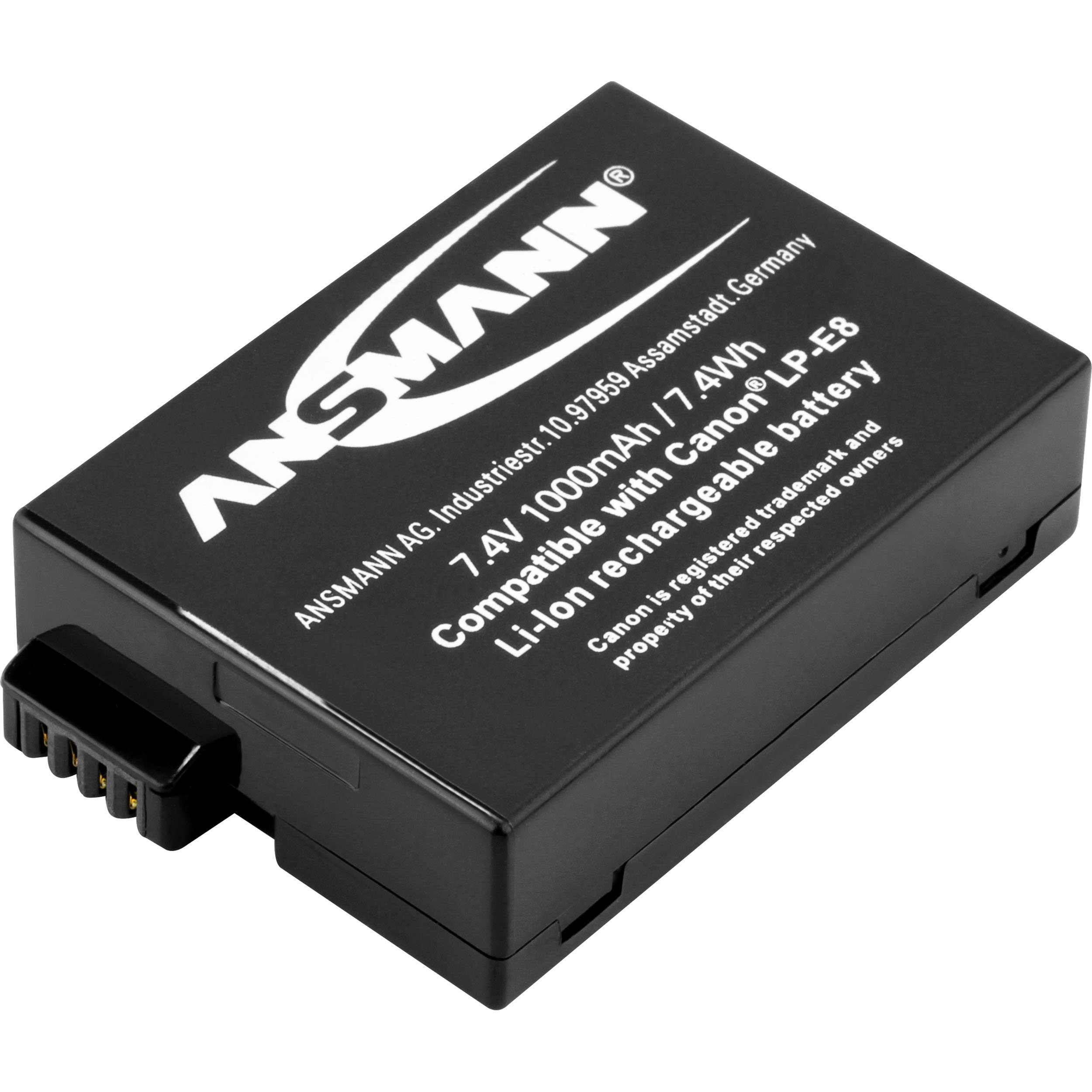 Ansmann A-Can LP-E8 Lithium-Ion Battery 1000 mAh 7.4V for Canon EOS Cameras