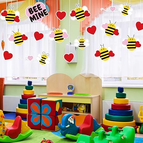 Miniatura 7 de Whaline 50 piezas para el día de San Valentín decoración de tablón de anuncios para el aula lindo adorno de corazón con calcomanías de borde de