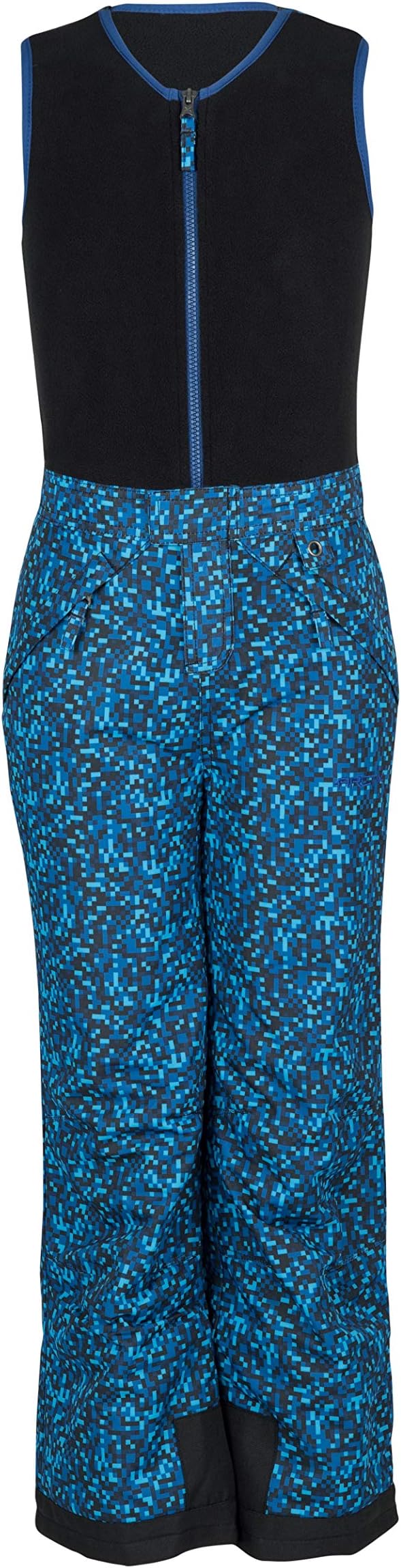 ARCTIXArctix Kids Limitless Fleece Top Bib Overalls, Ice Block Print Navy, 4T