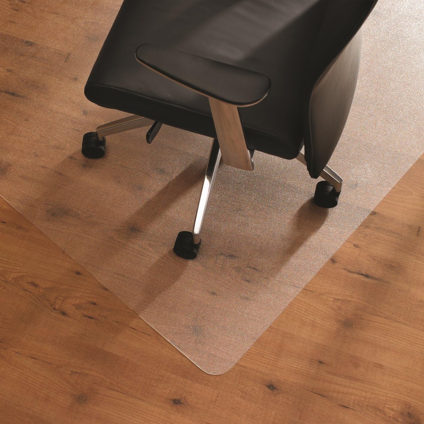 Floortex Ultimat Polycarbonate Corner Workstation Chair Mat for Hard Floor - 48" x 60"