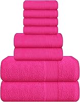 Vista 50 de Belizzi Home: Juego de 2 toallas grandes de baño de algodón de alta calidad, 35x70 pulgadas, algodón 100% puro, ideal para uso diario, ultrasuave