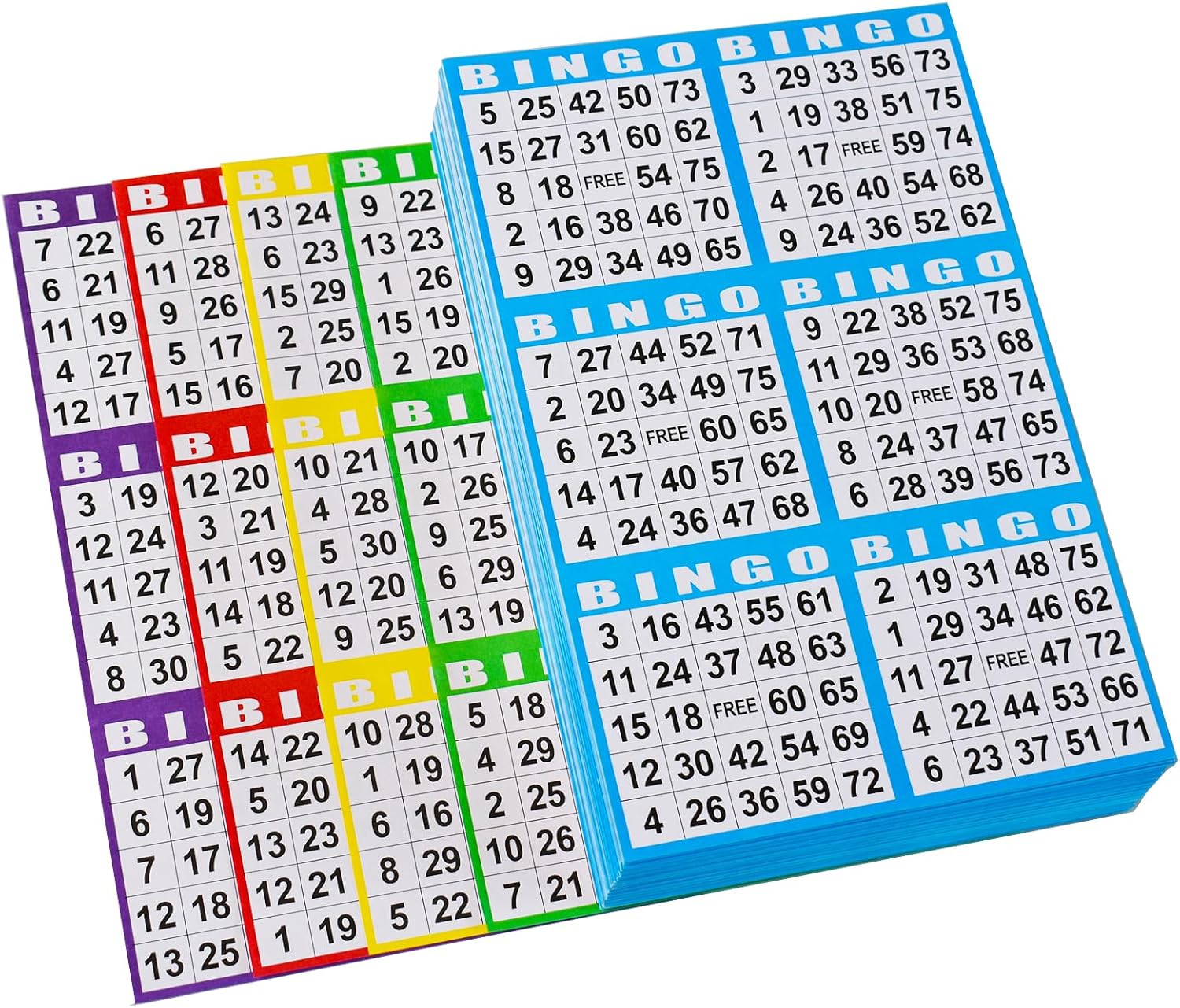 SEETOOOGAMES Bingo Paper Cards Bulk- 6 card-100 Books of 5 Sheets for Large Groups