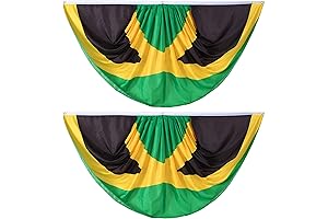 Jamaica Jamaican Pleated Fan Flag Bunting