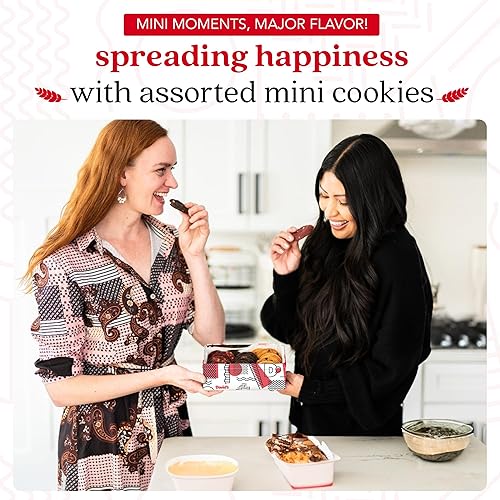 Miniatura 5 de David's Cookies Mini bocados dulces recién horneados, mini galletas surtidas de 14 onzas con chispas de chocolate, chispas de chocolate blanco y