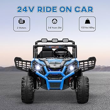 yunn⭐︎kids LIFE ！2セット Qaba 2-Seater Electric Car for Kids with Remote Control