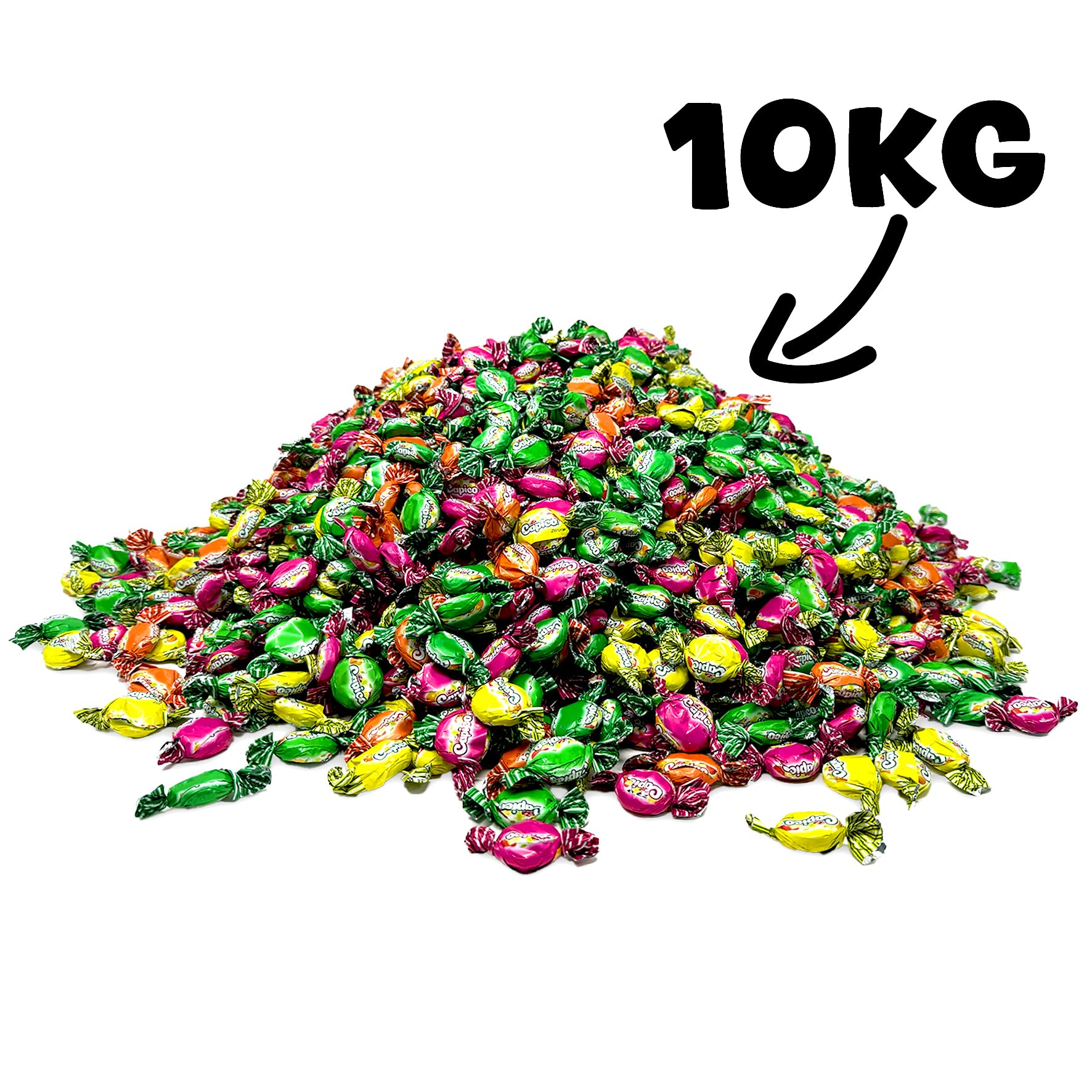 Capico 10 kg Bonbonmischung Großpackung (ca 1810 Stk.) Wurfmaterial Karneval, Geburtstage, Partys