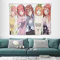 Amazon.co.jp: 五等分の花嫁 タペストリー アニメ 大判 布