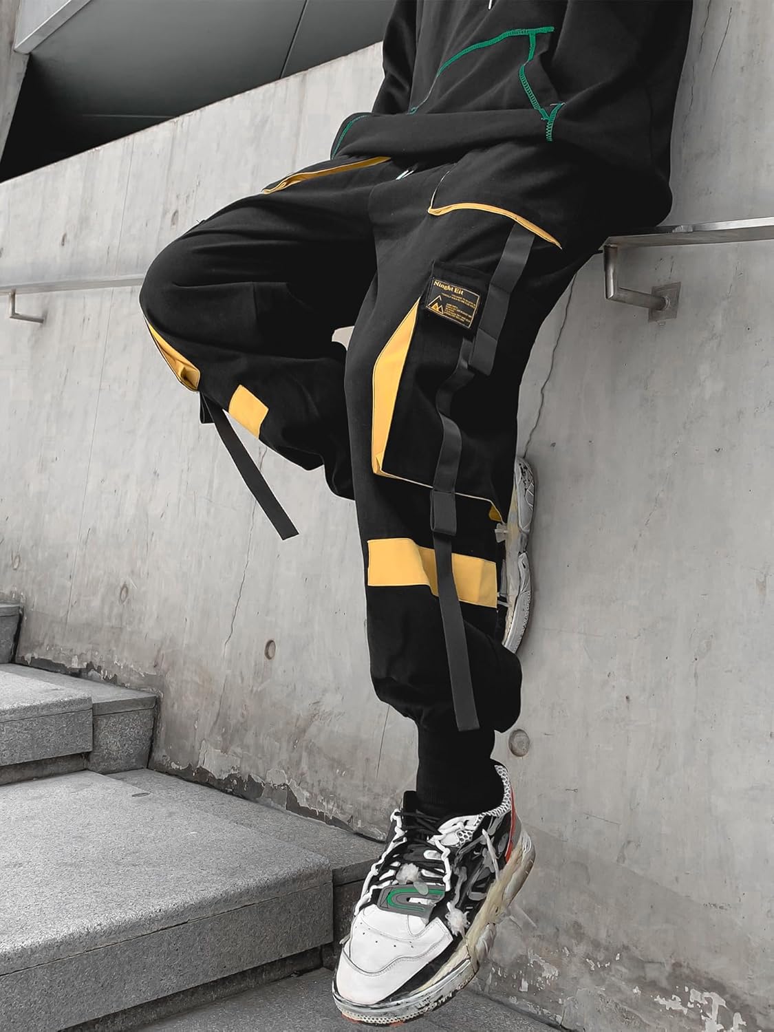 Men's Jogger Pants Techwear Hip Hop Harem Pants Streetwear Tactical Track Pants with Drawstring - Image 6