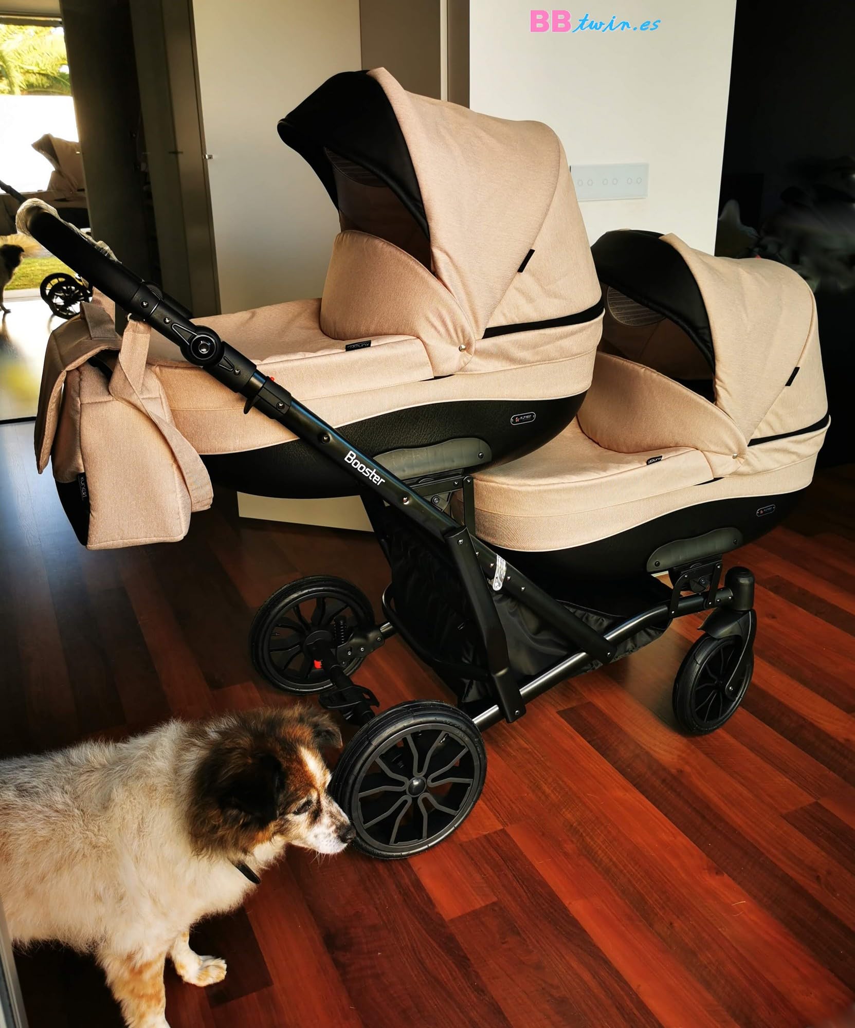 Un passeggino gemellare 3 in 1 et 2 in 1 navicella carrozzina seggiolino auto KUNERT Booster 3in1 et 2in1 passeggini (grafite, 3in1)