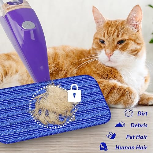 Miniatura 4 de Almohadillas húmedas reutilizables para trapeador Swiffer WetJet, repuestos de microfibra para chorro húmedo, almohadillas lavables para trapeador