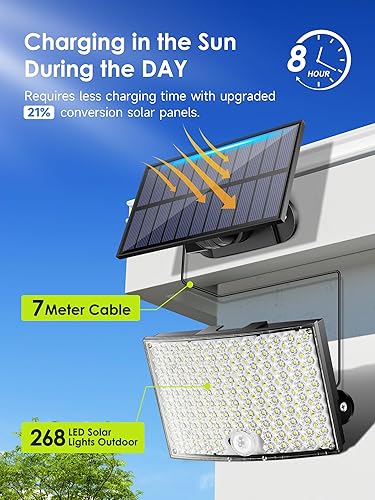 Miniatura 2 de COOLNIGHT Luces solares de inundación para exteriores
