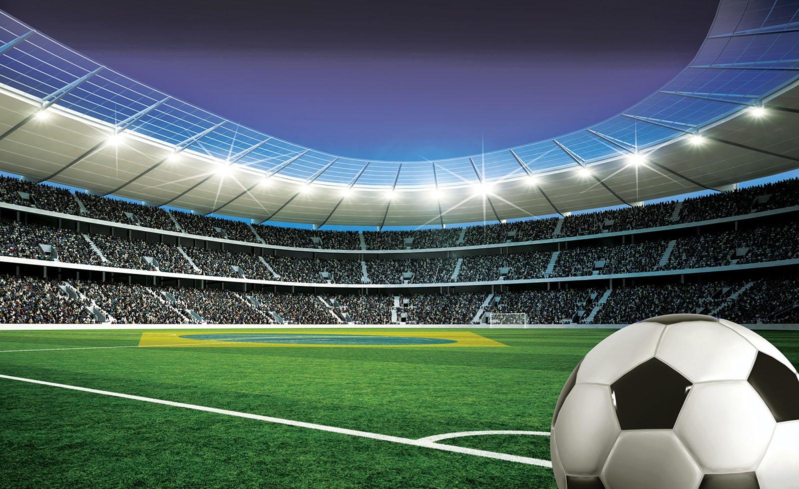 Fußballstadion Tapete 3D Fußballfeld Nice France Stadium Tapete