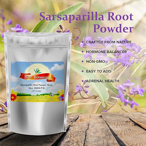 Miniatura 3 de Best Botanicals Polvo de raíz de zarzaparrilla, 16 oz.