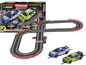 GO Electric Powered Slot Car Racing Kids Toy Race Track Set 1:43 Scale, NASCAR Watkins Glen Duel ASIN