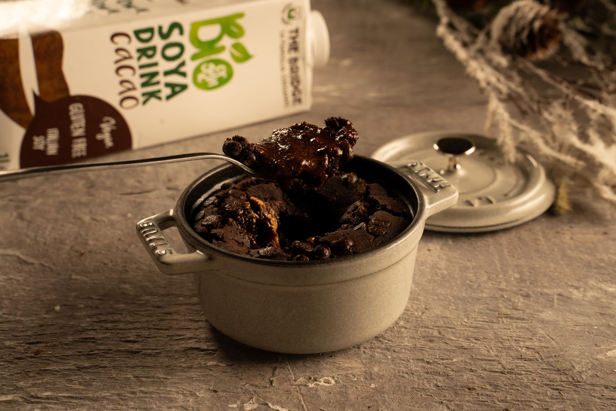 The Bridge - Bio Soya Drink Cacao - Bevanda Biologica a base di Soia con Cacao (Formato da 1 litro, Scatola da 12 pezzi)