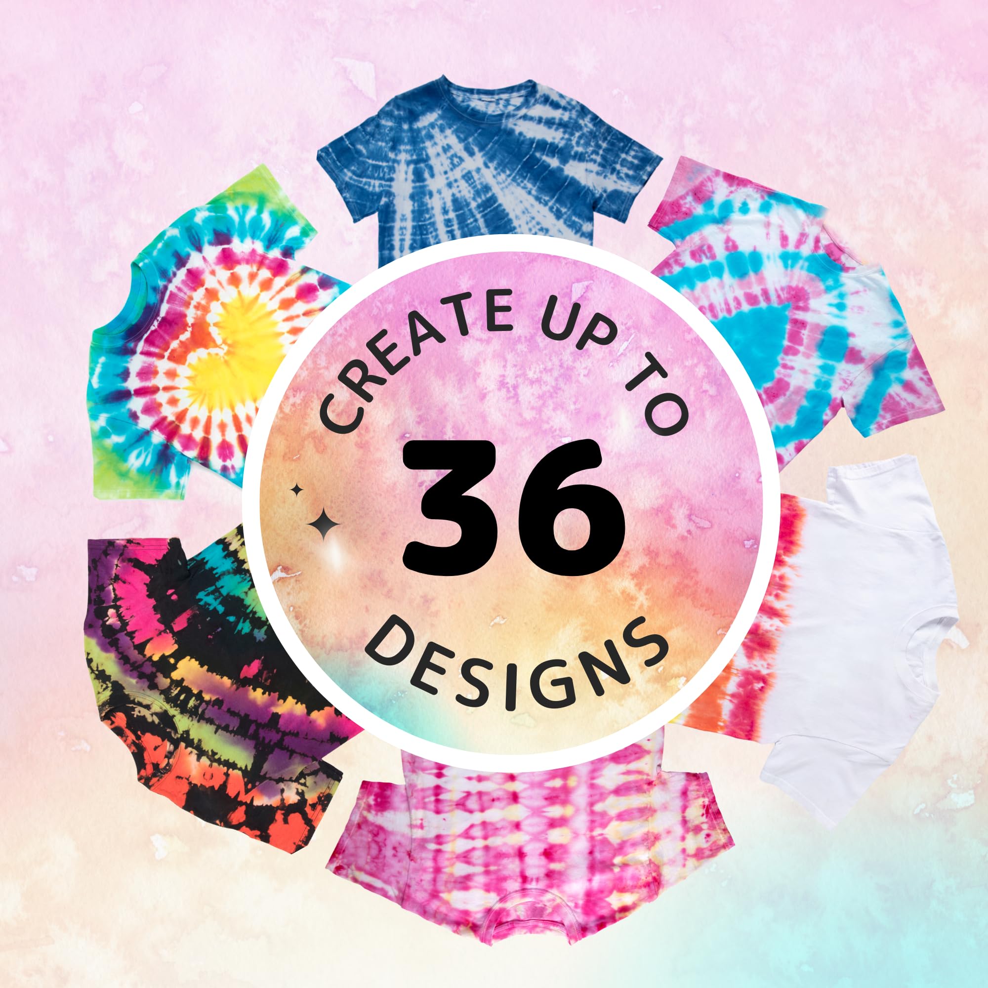 Going Creative All-in-One Tie Dye Kit - Tie Dye Party Pack with 12 Colors in 18 Pre-Filled Bottles, Gloves, Rubber Bands & More - Top Arts and Crafts for Kids 4 & Up - Large Groups - Image 5