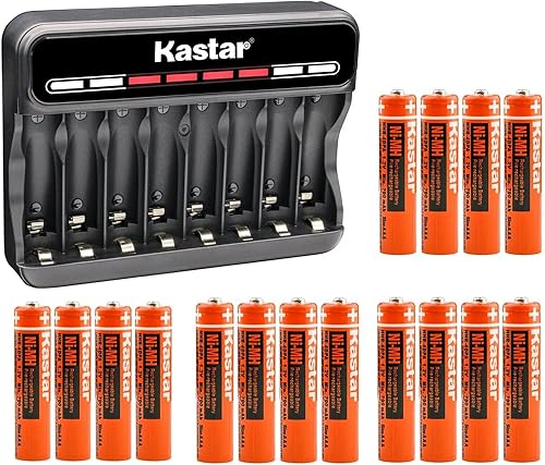 Miniatura 9 de Kastar Paquete de 4 baterías y cargador USB inteligente CMH8 compatible con Panasonic KX-TG6533B KX-TG6534 KX-TG6534B KX-TG6541 KX-TG6541B KX-TG6542
