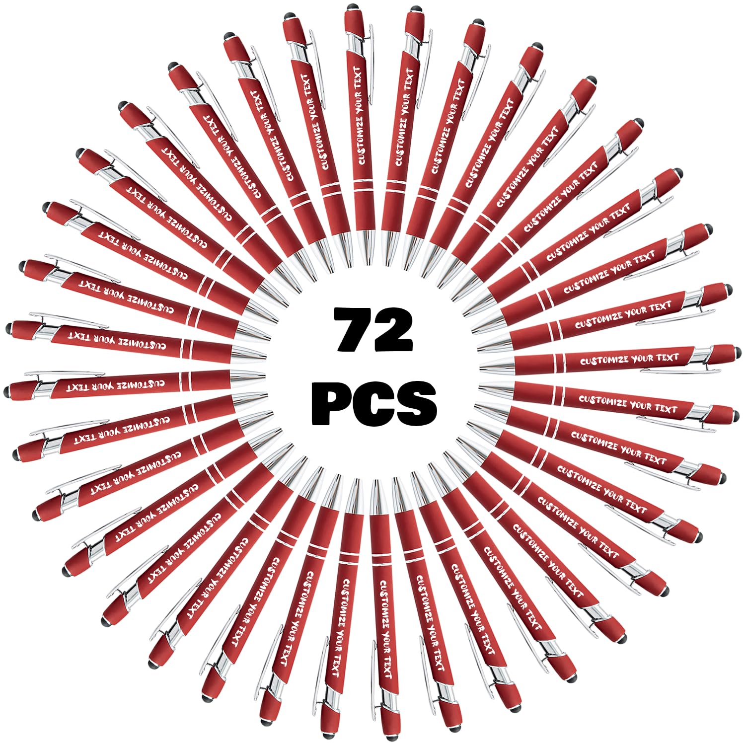 AIFLM Personalized Pens with Name in Bulk Up to 500 Pcs Engraving Ballpoint Pens Set including Your Name Text for Business,Graduation,Wedding,Birthday,Christmas