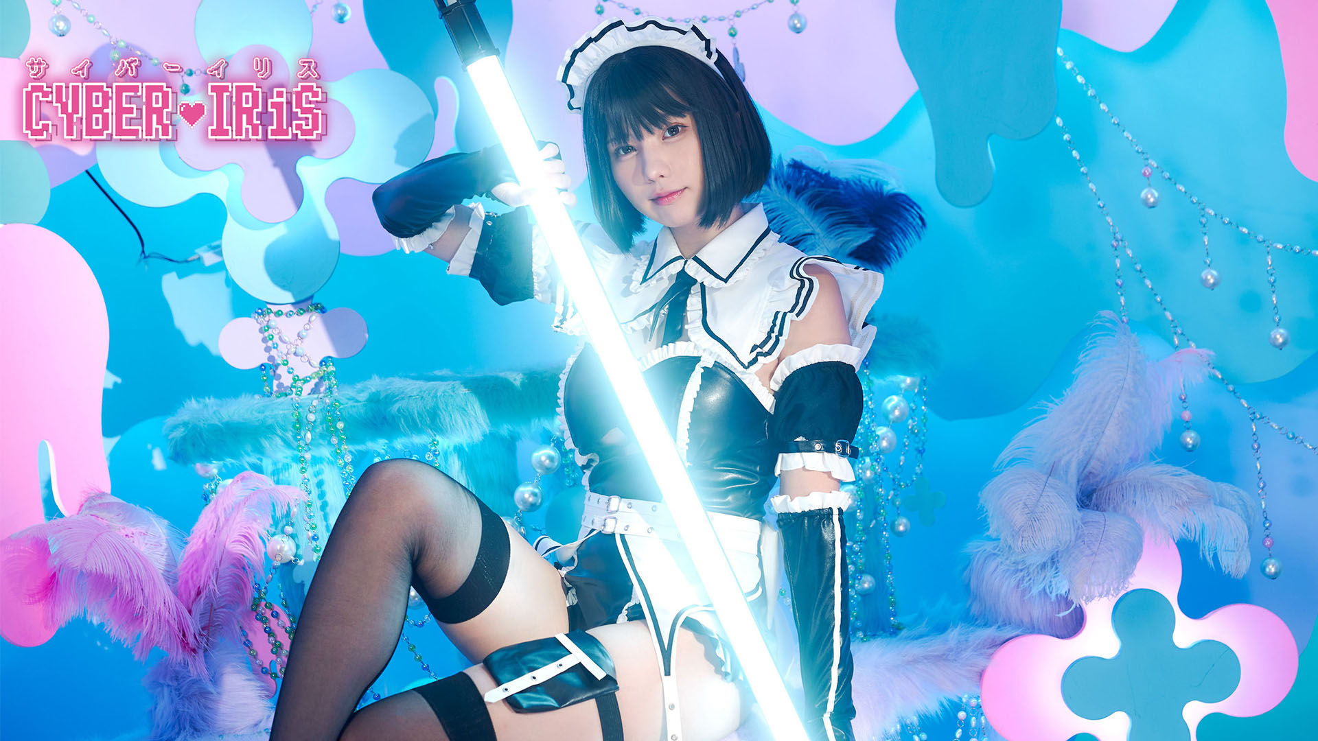 クリアストーン サイバーイリス えなこ えなこちゃん着用》コスプレ サイバー エンジェル ナース