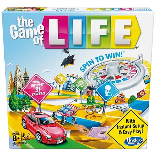 Hasbro Gaming The Game of Life Board Game, Family Games