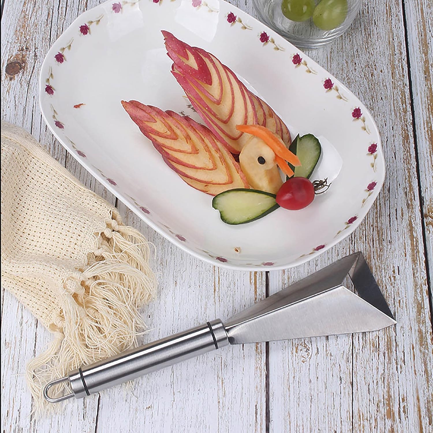 Buy Fruit Carving Tool VShape Channel Knife, Stainless Steel Fruit