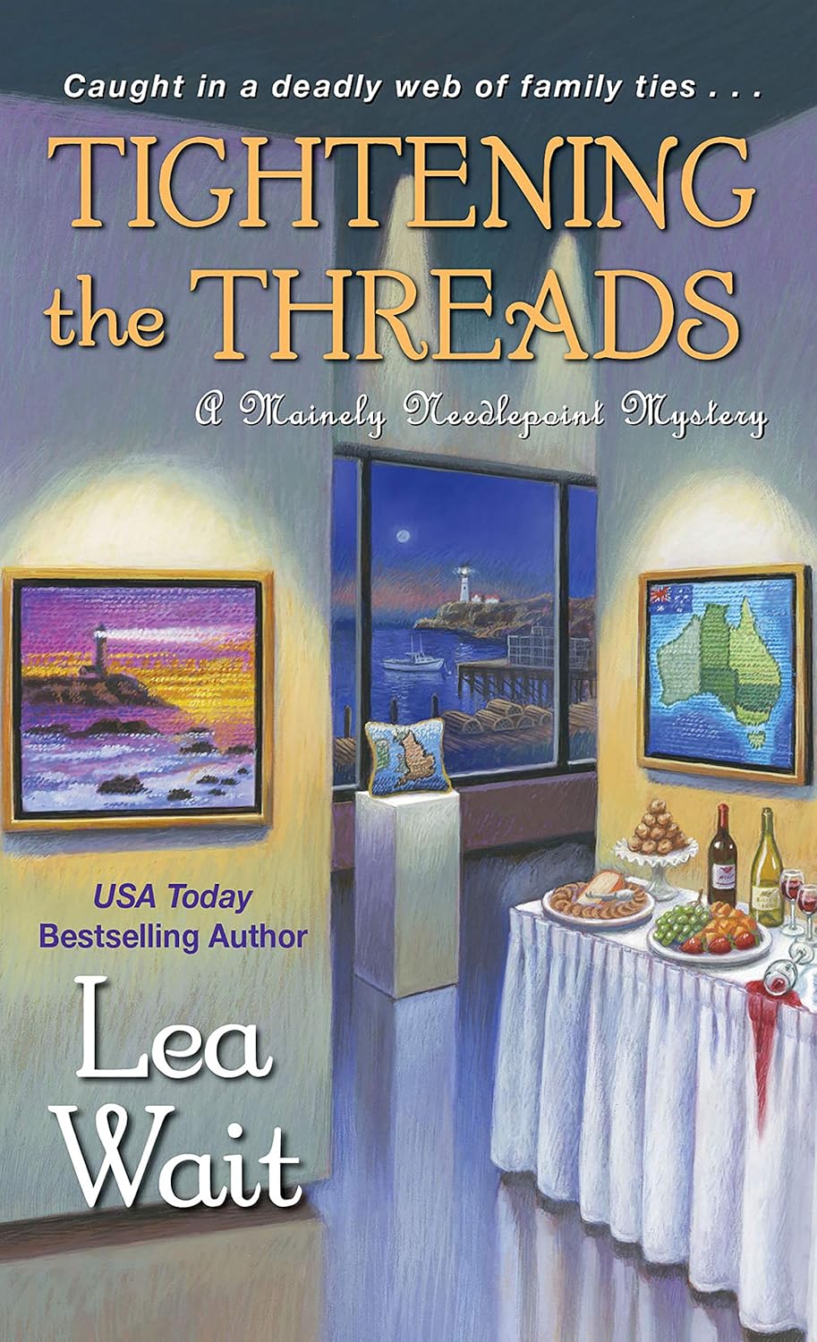 Tightening the Threads (A Mainely Needlepoint Mystery Book 5) Kindle