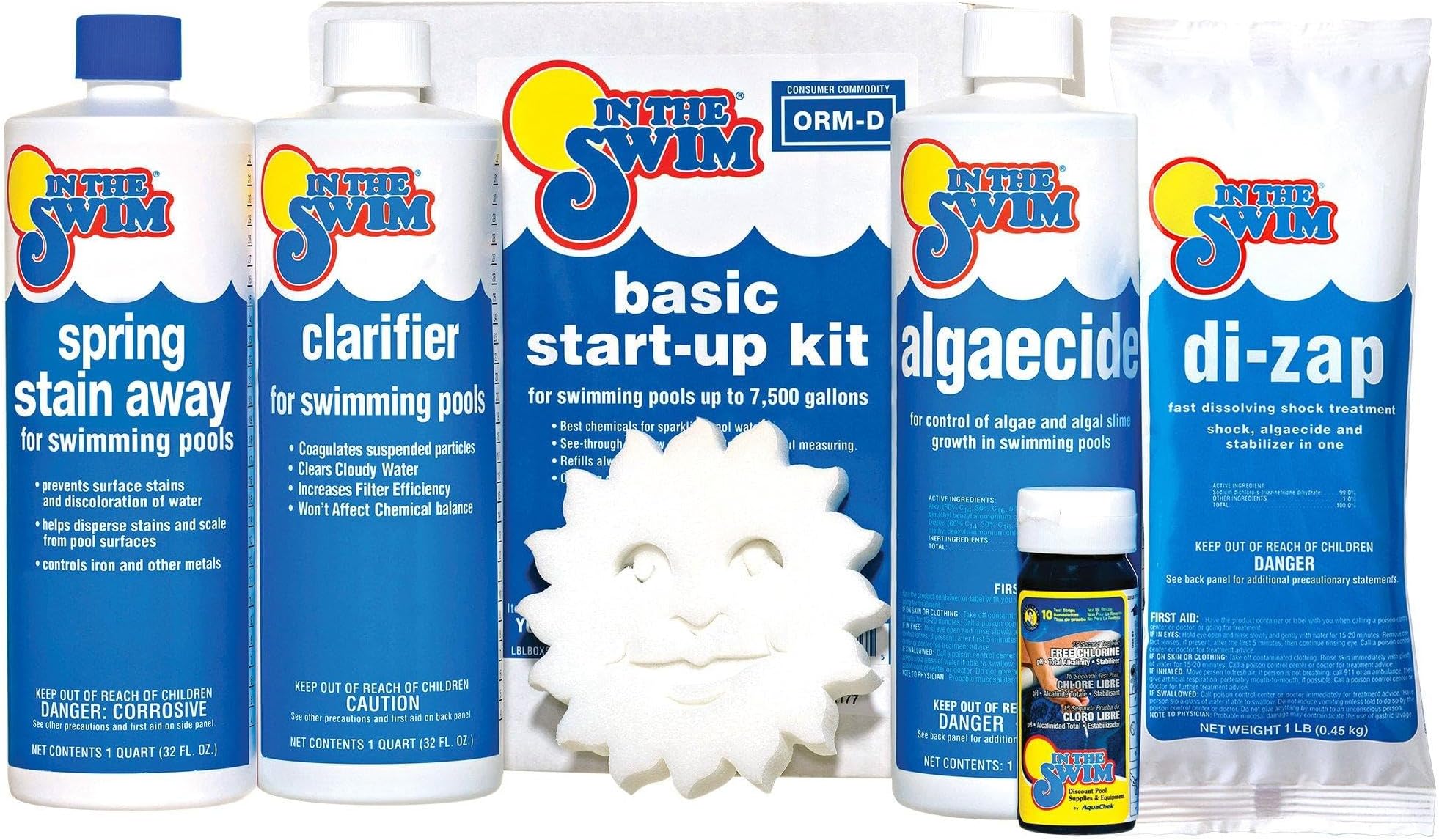 In The Swim Basic Pool Opening Chemical Start Up Kit - Up to 7,500 Gallons